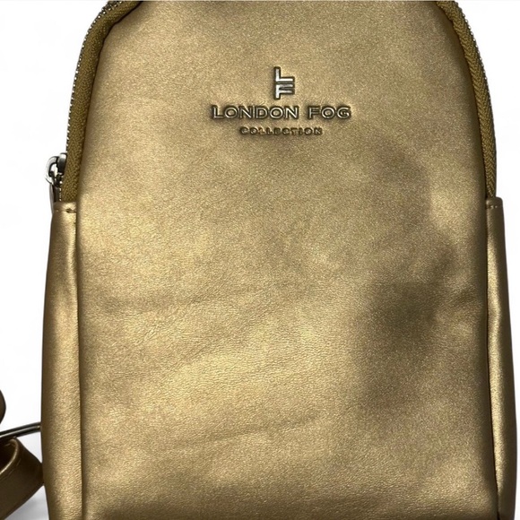 London Fog Gold Crossbody Bag, NWT - Picture 2 of 13